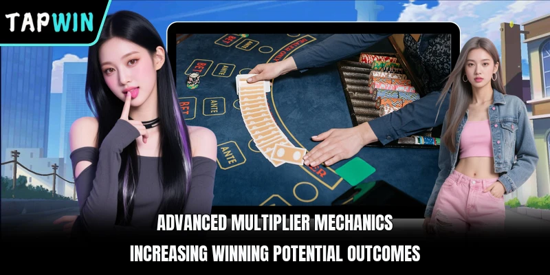 Advanced multiplier mechanics increasing winning potential outcomes