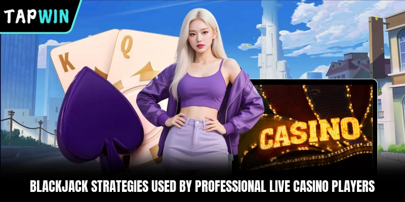 Blackjack strategies used by professional live casino players