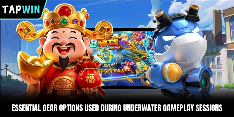 Essential gear options used during underwater gameplay sessions