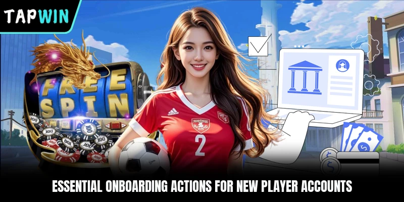 Essential onboarding actions for new player accounts