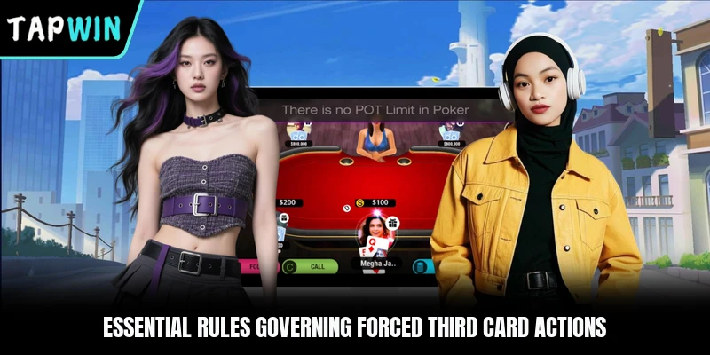 Essential rules governing forced third card actions