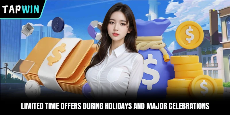 Limited time offers during holidays and major celebrations