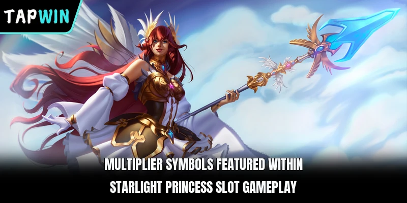 Multiplier symbols featured within Starlight Princess slot gameplay