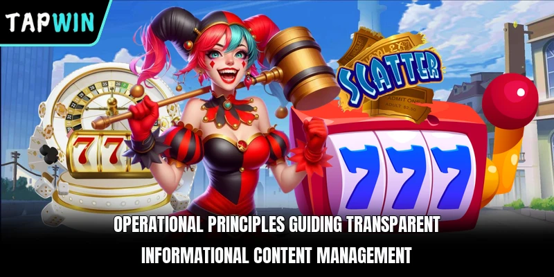 Operational principles guiding transparent informational content management