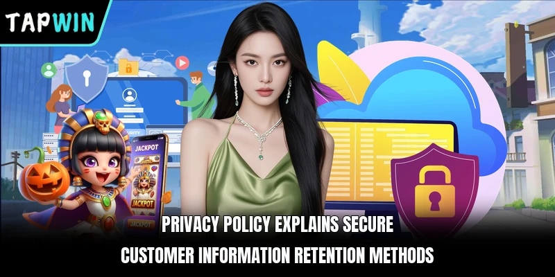 Privacy policy explains secure customer information retention methods