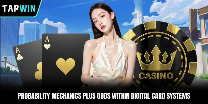 Probability mechanics plus odds within digital card systems