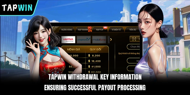 TAPWIN withdrawal key information ensuring successful payout processing
